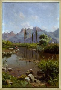 Patakpart a Genfi-tónál alkotó: Peder Monsted