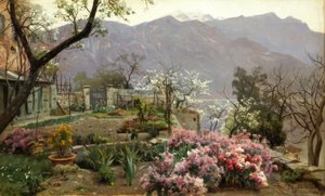 Virágoskert Bellagio közelében alkotó: Peder Monsted