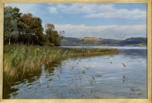 Nyári nap a tónál alkotó: Peder Monsted