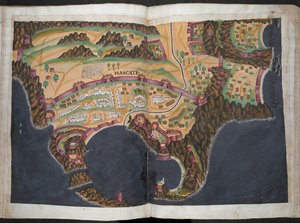 Mascate [Muscat] terve vagy képe, 1635 körül (pigment papíron)