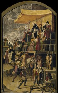 Szent Domonkos egy Auto da Fe elnöke, c. 1495