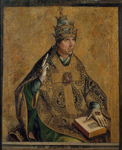le Pape Gregoire Ier le Grand - Nagy Szent Gergely - Berruguete, Pedro (1450-1503) - c. 1495 - Olaj, fa - 85,5x70 - Museu Nacional d