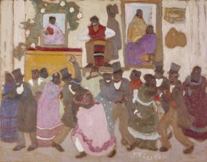 Táncoló emberek: 1920 körül (olaj, tábla).