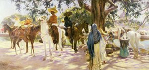 Piaci nap San Gabrielben (1909), Mexikó