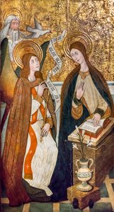 Az Annunciáció (olaj, fa) alkotó: Pedro the Younger Espalargues