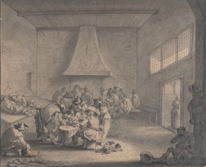 Őrházi jelenet, 1700 körül.