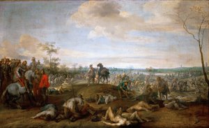 Scene de bataille, guerre de trente ans - Battlefield. Jelenet a harmincéves háborúból, Snayers, Pieter (1592-1667). Olaj, vászon, 1659 előtt. Mérete : 75x121 cm. Művészettörténeti Múzeum, Vienne