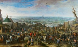 Katonák egy táborban (réz)