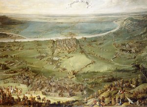 A spanyol és a császári csapatok legyőzték Franciaországot és Savoyát Valenza Ponál, alkotó: Peeter Snayers