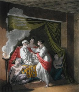 Orozo Tishai, Adowa városának hercegnője, Abesszínia és női, Jules Ferrario „Le Costume Ancien et Moderne” 13. táblája, Gallo Gallina metszete, az 1820-as és 30-as évek körül megjelent (színes litó) alkotó: Pelagio (after) Palagi