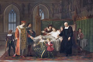 VIII. Károly látogatása Gian Galeazzo Sforzánál a Pavia-kastélyban, 1822 (oi, vászon)