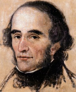 Nicolo Paganini (1782-1840) olasz hegedűművész és zeneszerző portréja. Pelagio Palagi (1775-1860) festménye. Genova, Modern Művészetek Múzeuma.