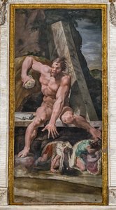 Ulysses társai a Polyphemus elől menekülve, részlet a Polyphemus szobájából