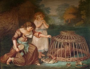 Etető csirkék, c1788