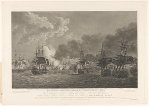 Kilátás az 1801-es koppenhágai tengeri csatára