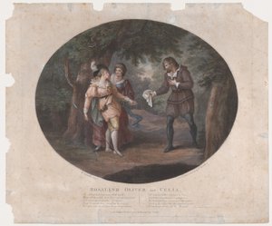 Rosalind, Oliver és Celia Shakespeare, Ahogy tetszik, 4. felvonás, 6. jelenet, 1791., 1791.