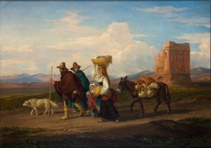 "Táj alakokkal és romokkal", 1837