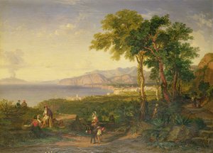 A Salernói-öböl, 1820-30 körül (olaj, vászon)