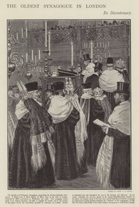A spanyol és portugál zsinagóga, London legrégebbi zsinagógája (litho) bicentenárium