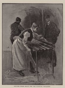 Készülő pólusok a kórházi sátrakhoz alkotó: Percy F.S. Spence