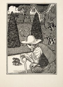 Egy hűséges társ, az Állatok száz anekdotájából, kocsma. 1924 alkotó: Percy J. Billingshurst