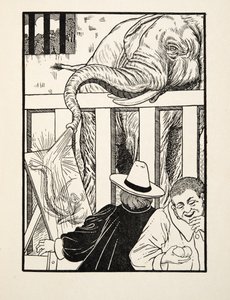 A nevetségessé válás érzése, az Állatok száz anekdotájából, pub. 1924 alkotó: Percy J. Billingshurst