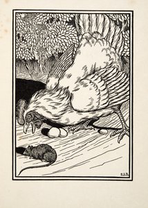 Egy furcsa egér, az Állatok száz anekdotájából, kocsma. 1924 alkotó: Percy J. Billingshurst