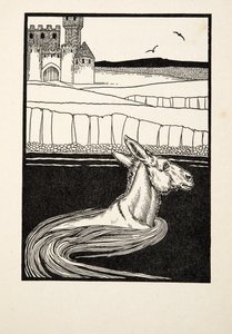 Eldobott szamár, Állatok száz anekdotájából, pub. 1924 alkotó: Percy J. Billingshurst