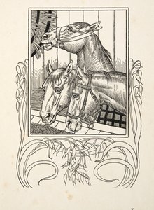 Idősek segítése, Állatok száz anekdotájából, kocsma. 1924 alkotó: Percy J. Billingshurst