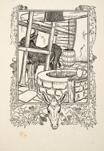 Vízrajz, Állatok száz anekdotájából, kocsma. 1924 alkotó: Percy J. Billingshurst