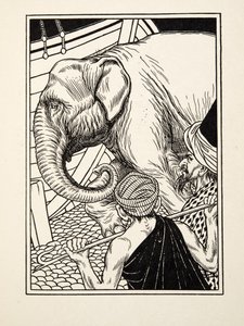 Nemes kitartás, az Állatok száz anekdotájából, kocsma. 1924 alkotó: Percy J. Billingshurst
