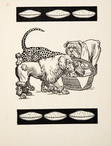 Két gonosz a legkevesebbet választva, Állatok száz anekdotájából, pub. 1924 (metszet) alkotó: Percy J. Billingshurst