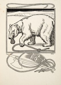 Sagacious Bruin, az Állatok száz anekdotájából, pub. 1924 alkotó: Percy J. Billingshurst