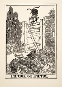 A kakas és a róka, A Hundred Fables of Aesopus, pub.1903