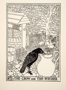 A varjú és a korsó, A Hundred Fables of Aesopus, pub.1903
