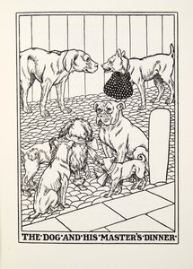 The Dog and his Masters Dinner, a Fontaine Fables, kocsma. 1905