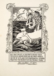 A delfin, az Állatok száz anekdotájából, pub. 1924 alkotó: Percy J. Billingshurst