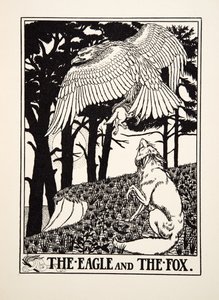 A sas és a róka, A Hundred Fables of Aesopus, pub. 1903