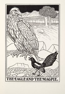A Sas és a Szarka, a Fontaine Fables-ből, pub. 1905