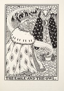 The Eagle and the Owl, a Fontaine Fables, pub. 1905