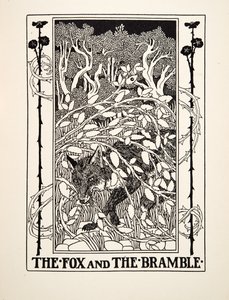 A róka és a róka, A Hundred Fables of Aesopus, pub. 1903