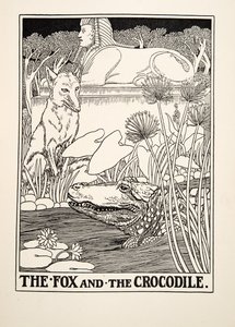 A róka és a krokodil, A Hundred Fables of Aesop, pub. 1903