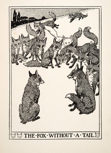 A róka farok nélkül, A Hundred Fables of Aesopus, pub.1903