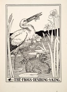 The Frogs Desiring a King, A Hundred Fables of Aesopus, pub.1903