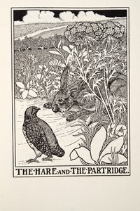 The Hare and The Partridge, a Fontaine Fables, pub. 1905