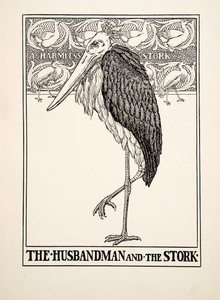 A férj és a gólya, Aiszópus száz meséjéből, pub. 1903