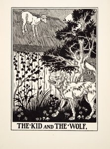A kölyök és a farkas, A Hundred Fables of Aesopus, pub.1903