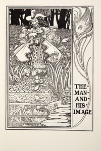 Az ember és képe, a Fontaine Fables-ből, pub. 1905 (metszet) alkotó: Percy J. Billingshurst