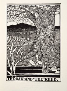 The Oak and the Reed, a Fontaine Fables, kocsma. 1905