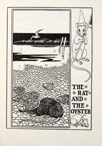 A patkány és az osztriga, a Fontaine Fables-ből, pub. 1905